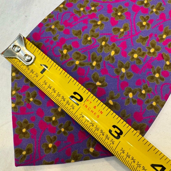 Authentic CHANEL Purple and Green Men's Tie - Picture 7 of 7